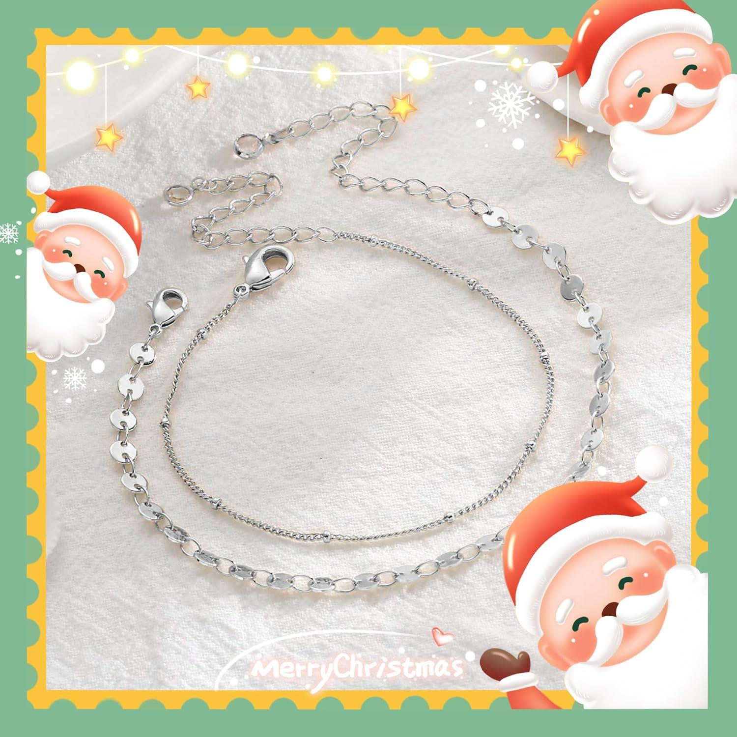 imageDainty Gold Bracelets for Women 14K Gold Plated Adjustable Layered Beads Bracelet Cute Evil Eye Oval Chain Pearl Bar Turtle Gold Bracelets for Women JewelryTurtle