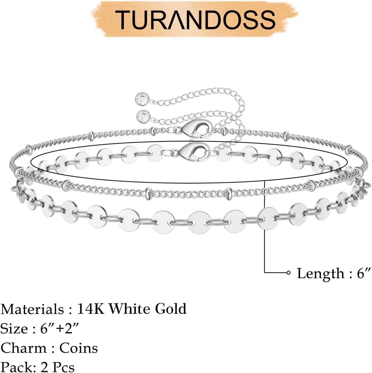imageDainty Gold Bracelets for Women 14K Gold Plated Adjustable Layered Beads Bracelet Cute Evil Eye Oval Chain Pearl Bar Turtle Gold Bracelets for Women JewelryTurtle