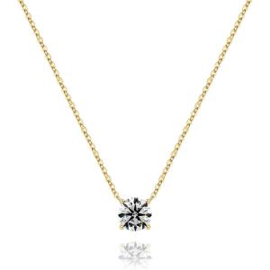 Turandoss Easter Basket Stuffers for Girls, Dainty 14K Gold Plated Birthstone Personalized 12 Months Created Emerald Round Birthstone Pendant Necklace Birthday Jewelry Easter Gifts for Women Girls(04-Apr-Lab Daimond)