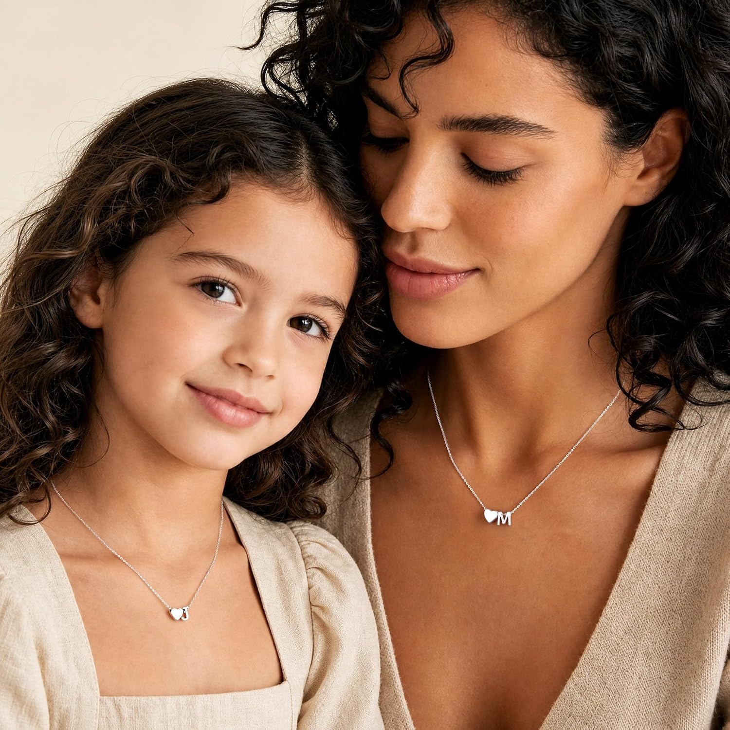 image:imageTurandoss S925 Sterling Silver Initial Necklaces for Girls Dainty S925 Sterling Silver Tiny Heart Initial AZ Necklaces Trendy Personalized Birthday Jewelry Gifts for Women Teen GirlsG