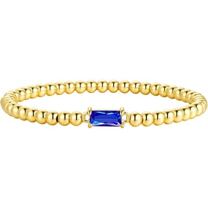 Turandoss Cross Birthstone Bracelets for Women Girls Trendy, Dainty 14K Gold Plated Beaded Cross 12 Months Birthstone Stretch Bracelets Waterproof Faith Birthday Jewelry Gifts for Teen Girls(12.December(Tanzanite))