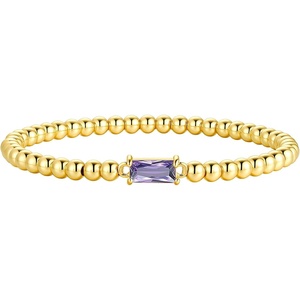 Turandoss Cross Birthstone Bracelets for Women Girls Trendy, Dainty 14K Gold Plated Beaded Cross 12 Months Birthstone Stretch Bracelets Waterproof Faith Birthday Jewelry Gifts for Teen Girls(06.June(Alexandrite))
