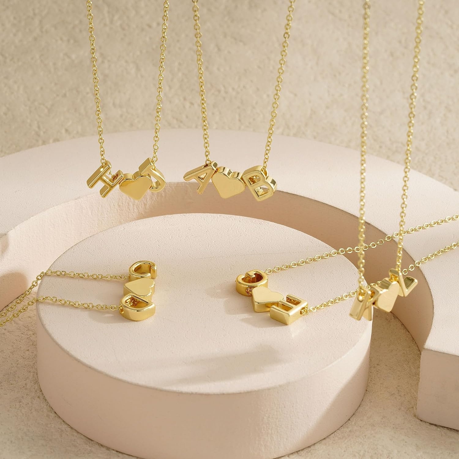 image:imageTurandoss Initial Heart Necklace for Teen Girls Gifts Trendy StuffBM