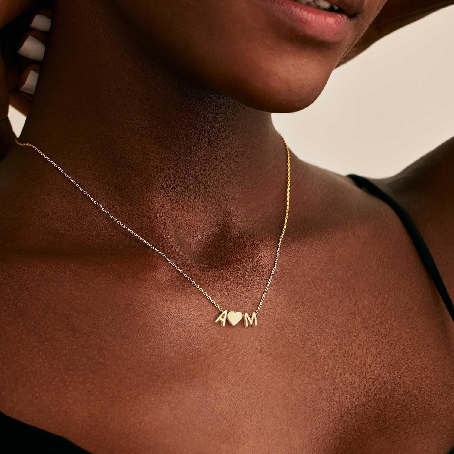 image:imageTurandoss Initial Heart Necklace for Teen Girls Gifts Trendy StuffDH