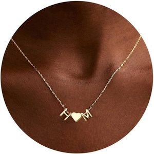 Turandoss Initial Heart Necklace for Teen Girls Gifts Trendy Stuff(H+M)